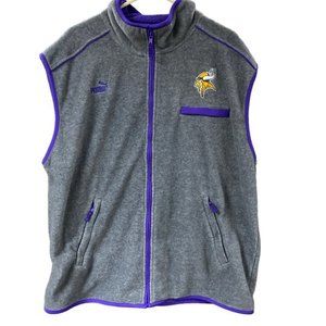 NFL On Field Puma Minnesota Vikings Fleece Vest